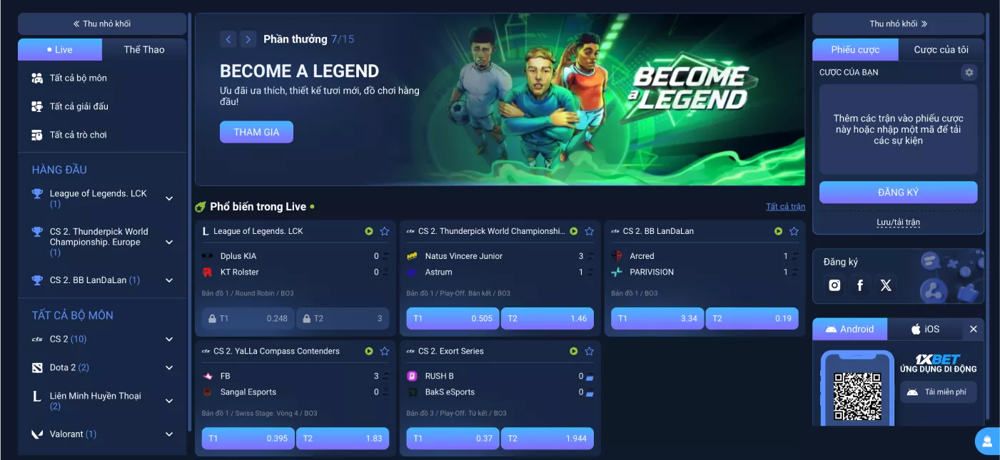 1xbet | Chơi mọi lúc, mọi nơi – không giới hạn